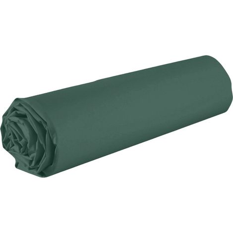 Drap housse 140x190 bonnet 35cm 100% coton canard - VITALIA (1/3)