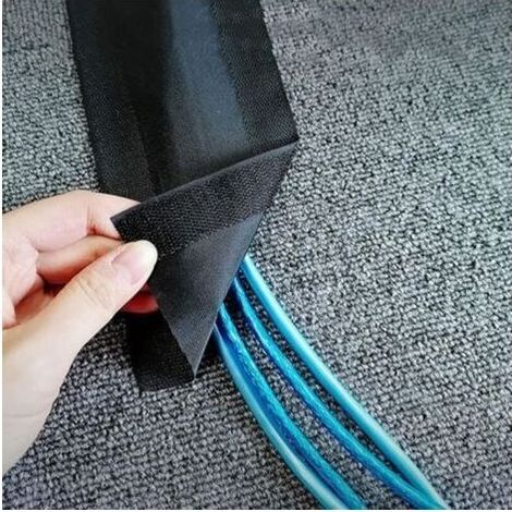 Cover-cables, organizer of cables cache, correcteur of tape of cable for mat, stairs, floor, desk (color : black, size : 3 meter) (1/5)
