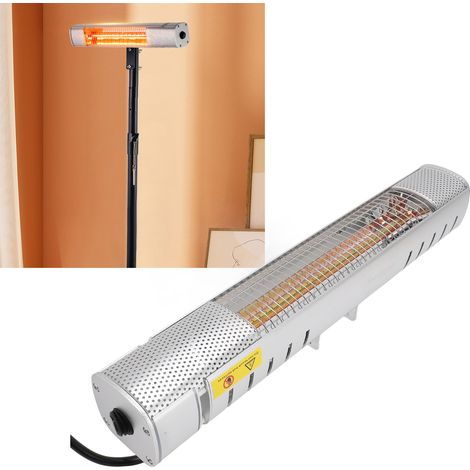 Calefactor infrarrojo IP65 de 1500 W, calefactor de pared para uso interior y exterior, patio, cubre 30 m², calienta en 3 segundos. (1/5)