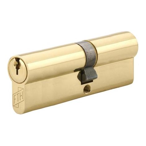 Cylindre de serrure double entrée FTH 5G, 40x50mm, cylindre et clés en laiton, 3 clés crantées - FTH (1/5)