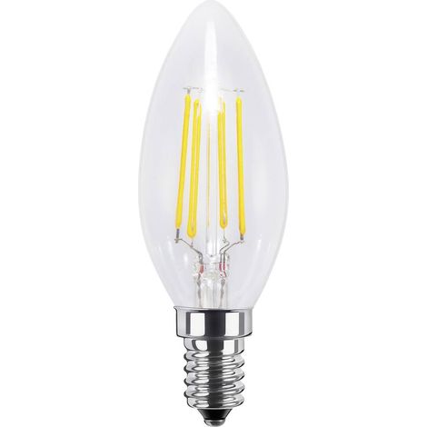 Segula 55313 LED CEE G (A - G) E14 forme de flamme 3.2 W = 26 W blanc chaud (Ø x L) 35 mm x 100 mm 1 pc(s) S539572 (1/2)