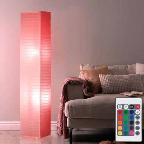 RGB LED 15 watt lampada da terra interruttore a pedale carta lampada da terra cambia colori dimmer (1/5)