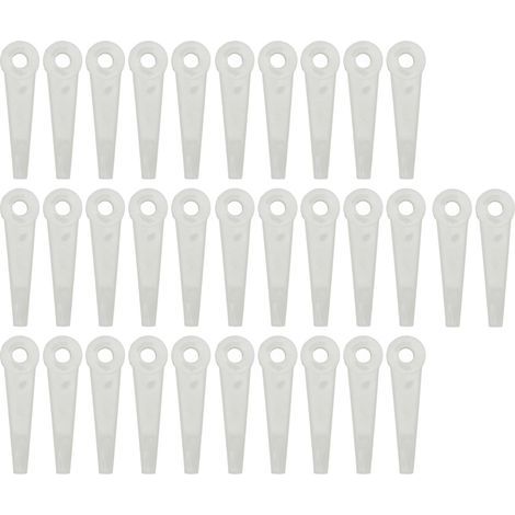 Plastic cutting blades, lawnmower blade replacement, 32-piece lawn mower cutting head accessories (1/5)
