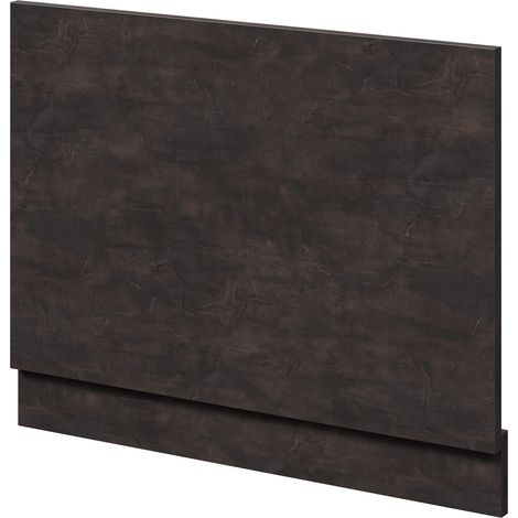 Metallic Slate MDF 700mm End Bath Panel with Plinth (1/4)
