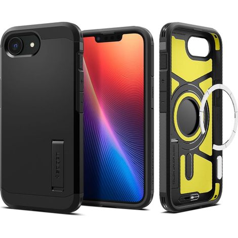 Spigen Tough Armor MagFit Back Cover Negro Apple iPhone 16e/17e