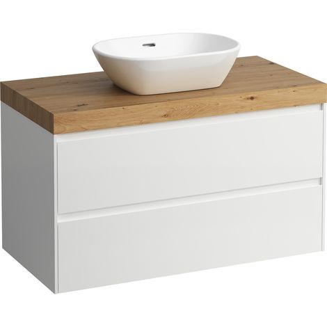 LAUFEN LANI encimera de lavabo roble silvestre incl. mueble bajo
