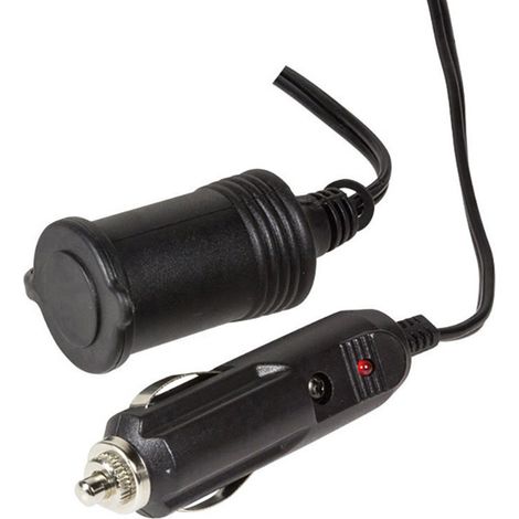 LogiLink Zigarettenanzünder-Verlängerungskabel 3 m, 12 V, mit Sicherung, schwarz, für Auto (1/4)