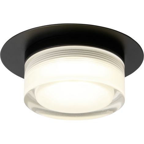 Litecraft Bolton Ceiling Light Bathroom IP44 5 Watt Flush or Recessed - Matte Black