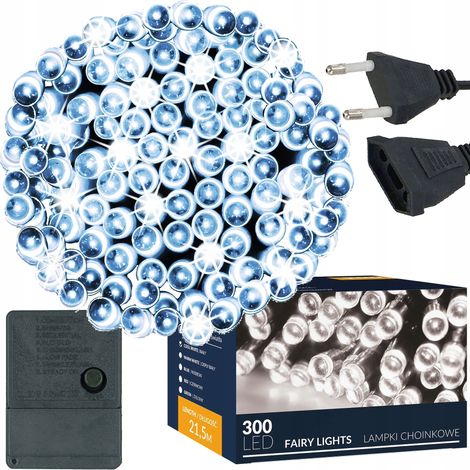 LUCI DI NATALE 300 LED 22m EST/INT per l'albero FREDDO BIANCO NATALIZIO
