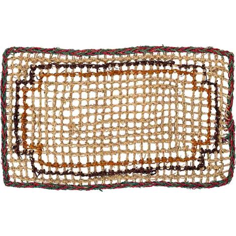 Felpudo de fibra marrón 60x35x1.2h cm (1/5)