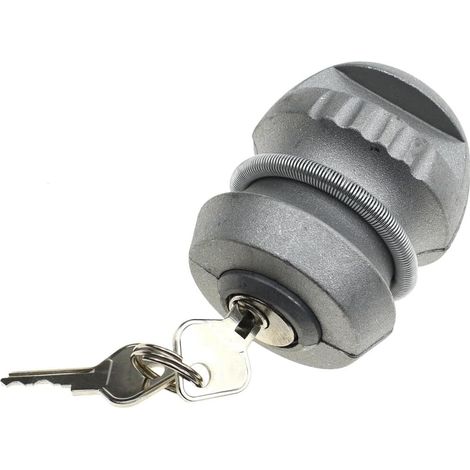 Serrure de remorquage antivol, attelage à boule avec 2 clés, serrure à boule d'attelage, antivol, serrure d'attelage de sécurité pour remorque