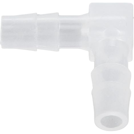 Ej.Life 10 Stück Schlauchverbinder Winkel Ellenbogen-Schlauchnippel Kunststoff-Ellbogen-Schlauchnippel-Armatur 90-Grad-gleicher Widerhaken-Verbindungsadapter L-Form für Aquarium (6 mm) (1/5)