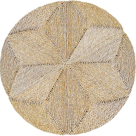Runder Jute-Teppich - Boho Bali - 110 CM - Gabba Naturfarben