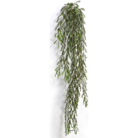 Hoya artificiel en chute, 14 ramures plastique, L 90 cm (1/3)