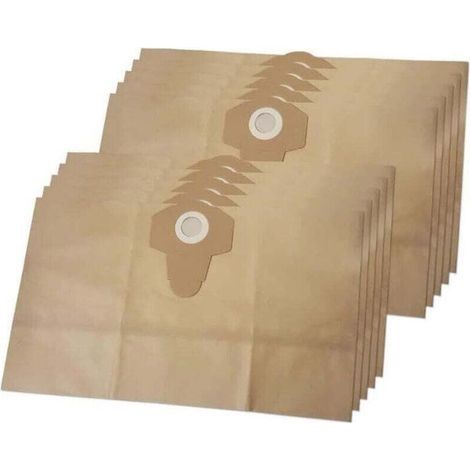 Lot de 10 sacs à poussière grande capacité 30 L pour aspirateur PARKSIDE LIDL PNTS (1/4)