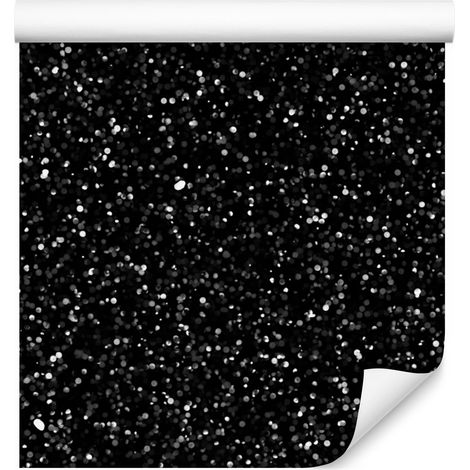 Papier peint à paillettes noires, noir, graphite et gris 50x1000 cm (1/5)