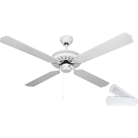 Orbegozo ventilador de techo con luz CF 07132 B, 3 velocidades, 4 aspas reversibles, 132 cm diámetro, 60 W (1/3)