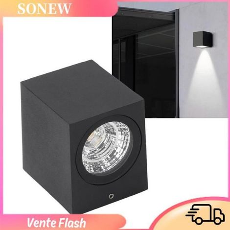 Applique Murale Extérieure - Aluminium - Étanche IP65 - 5 W - Lumière Blanche - 90-100 lm/W - Pour Cour, Balcon, Villa, Couloir - 1 Pièce (1/5)