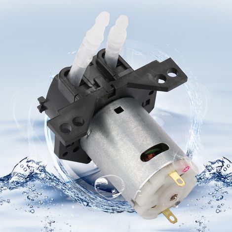 Dosierpumpen-DIY-Peristaltikschlauchkopf für Aquarienlabor-Chemieanalyse (schwarz, 12 V, 3 x 5) (1/5)
