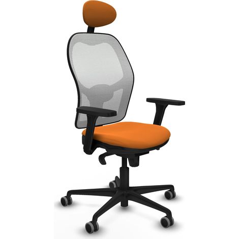 Sedia da ufficio piqueras y crespo Jorquera arancione similpelle (1/2)