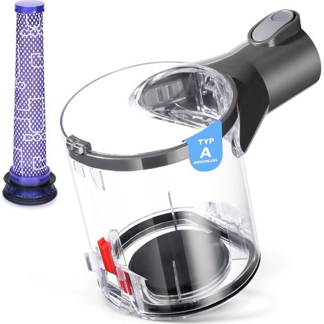 V6 Staubbehälter für Dyson V6 DC58 DC59 DC62 DC74 Staubsauger, Schnittstelle A, Behälterzubehör SV05, Teilenummer 965660-01 (1/5)