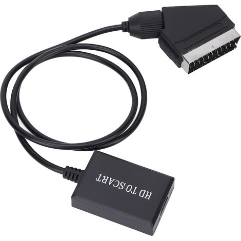 convertisseur hdmi vers péritel adaptateur audio vidéo hd 1080p pour hdmi vers péritel Sky Box Stb (1/5)