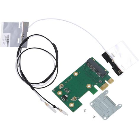 Carte réseau Wi-Fi sans fil Mini PCI-E vers PCI-E 1X pour ordinateur de bureau + 2 antennes (1/5)