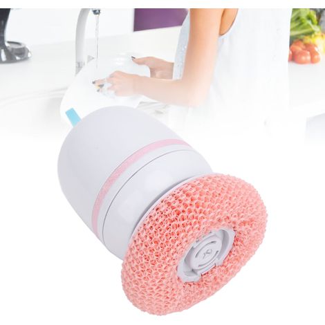 Elektrische Geschirrspülbürste [ABS] [120 x 85 mm] [Pink] [USB-aufladbar] [Kabellos] [Drahtlos] (1/5)