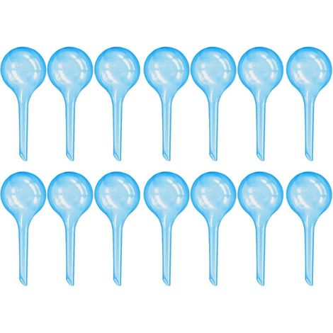 Boule Arrosage - Lot 14 - PVC - Auto-arrosage Lent - Plantes Intérieur Extérieur - 13x5cm Bleu (1/5)