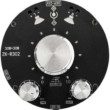 Verstärkerplatine mit Höhen- und Tiefenregelung, einstellbarem Klangeffekt, Bluetooth-Verstärkermodul (30 W) (1/5)