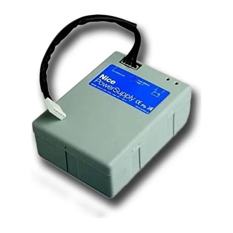 Nice – Batterie 24V pour motorisation de portail avec chargeur intégré – Alimentation pour moteurs Hopp, Hyke, Robus – PS124