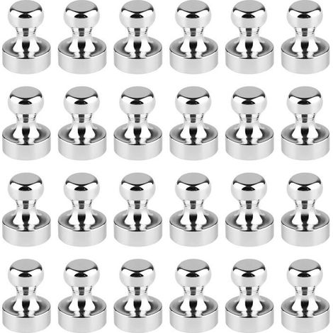 Lot de 24 aimants puissants, aimants pour réfrigérateur, aimants en néodyme, aimants pour tableau magnétique, petits aimants puissants (1/5)