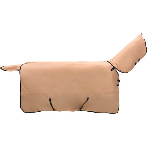 Horse Blanket Cappuccino 145 cm Polyester vidaXL