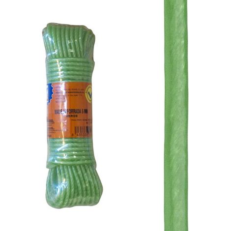 CUERDA PE FORRADA 5 MM VERDE