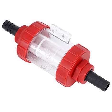 Filtre de Pompe à Eau Filtre de Tuyau de Fixation Filtre à Eau de Camping Car Filtre à Maille en Ligne Agricole Pompe à Eau à Haut Débit Filtre Transparent pour Pompe à Eau de 23x7.5cm (1/5)
