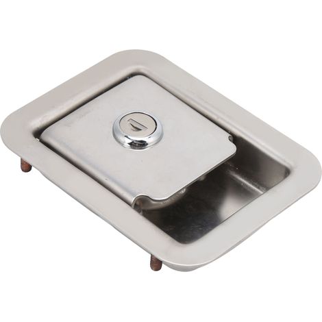 Panneau de Verrouillage en Acier Inoxydable pour Générateur avec 2 Clés, pour Boîte à Outils et Armoire Électrique (1/5)