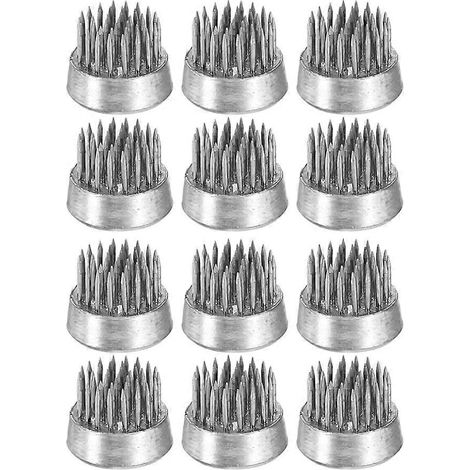 Lot de 12 supports à fleurs ronds en acier inoxydable, outil de fixation pour vases de compositions florales (1/5)