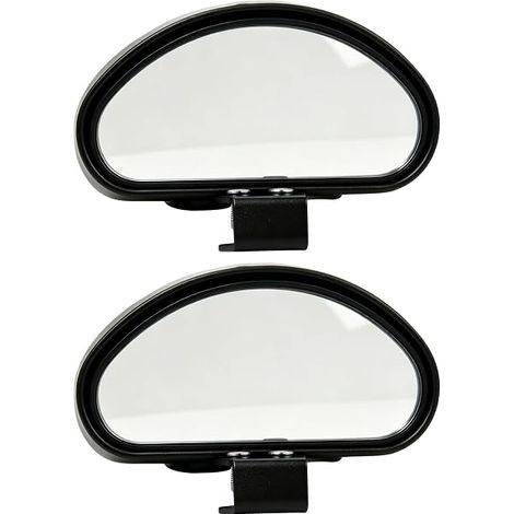 Miroir Angle Mort Rétroviseur Convexe 150x55mm Grand Angle Réglable Conduite Accompagnée Auto Voiture Camion SUV Caravane Auto-École Auxiliaire Stationnement (1/5)