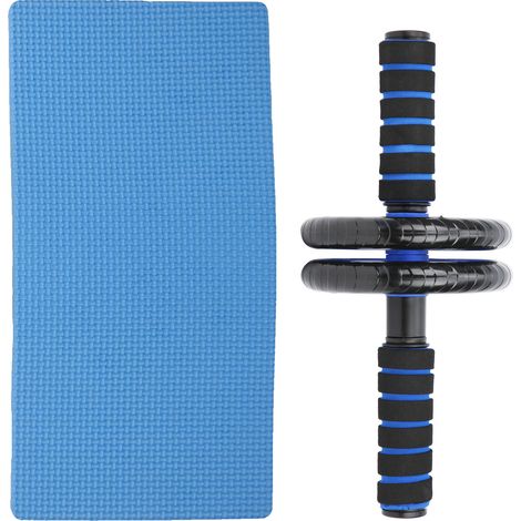 Roue d'exercice abdominale double ultra-silencieuse avec genouillère (1/5)
