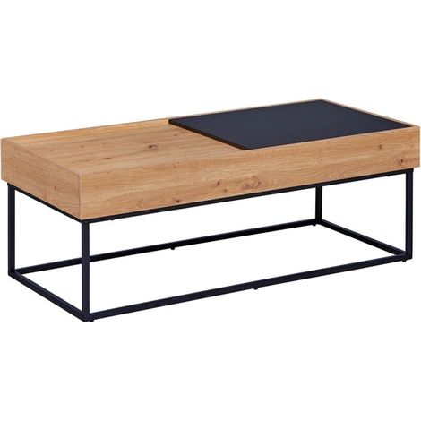 Table Basse Design "Flora" 110cm Chêne (1/5)