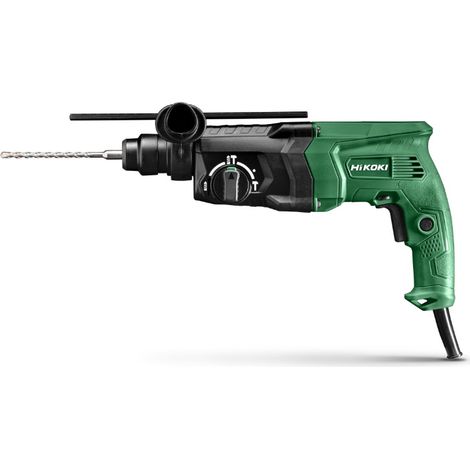Hikoki – Perforateur burineur SDS-Plus 730W 2,7J – Moteur électro-pneumatique pour béton armé – Emmanchement rapide – Stop de rotation