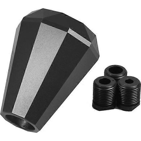 Universeller Schaltknauf in Diamantform für manuelle Schaltung mit 8/10/12-mm-Adaptern - Diamantförmiger Schalthebel für Fahrzeuge mit Schaltgetriebe, kompatibel mit 8-mm-, 10-mm- und 12-mm-Adaptern. (1/4)