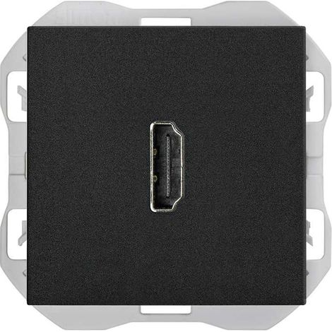 SIMON 270  Connettore HDMI HH nero opaco 20000094-098