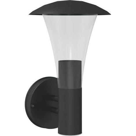 Applique murale extérieure en acier inoxydable noir (1/5)