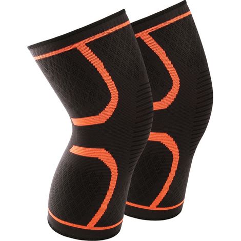 Genouillère De Sport - Tricotage 3D Respirant - Bordure En Silicone Antidérapante - Pour Course Et Cyclisme - Lot De 2 (1/5)