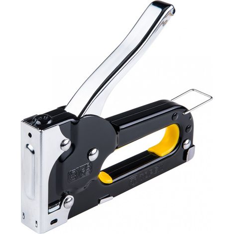 Cucitrice per tappezzeria 4-8 mm, punti metallici a J (1/2)
