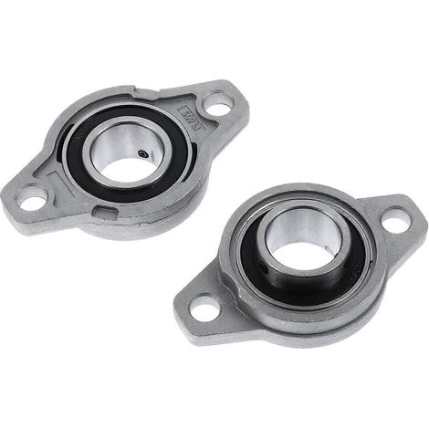 Satz/2 Stück Bolzen-Stehlager, geräuscharmes Kugelgelenk, selbstausrichtendes Lager-25mm-Silver (1/3)
