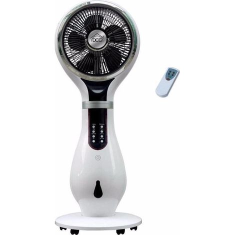 Ventilateur sur pied avec humidificateur 80W – 3 vitesses – Fonction anti-moustiques – Affichage LED – Capacité réservoir 2,3L – DCG