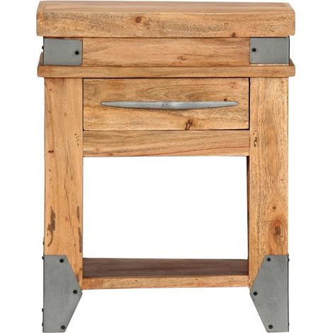 Maison Exclusive - Comodino 40x30x51 cm in Legno Massello di Acacia (1/5)