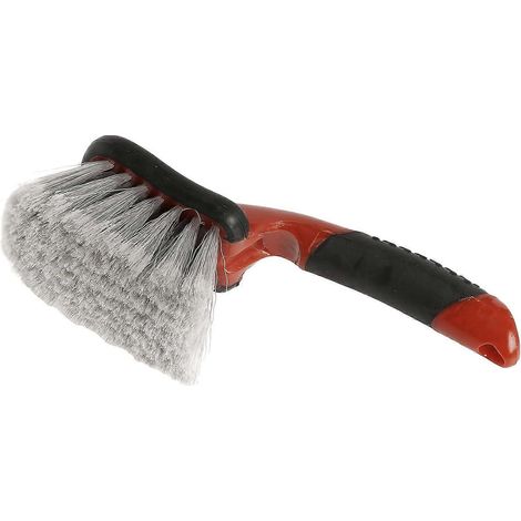 Brosse pour jantes et nettoyant pour pneus pour l'entretien de votre voiture. Nouveau produit phare du lavage auto : brosse à pneus classique, brosse intérieure, brosse en acier. (1/4)